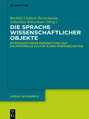 cover image of Die Sprache wissenschaftlicher Objekte